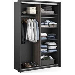 Zestawy Mebli Do Sypialni|Szafy Dwudrzwiowe>lenart. Nowoczesna szafa przesuwna 160 cm z lustrem ARTI