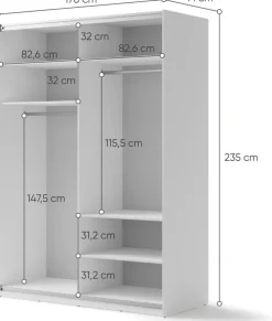 Zestawy Mebli Do Przedpokoju|Szafy Dwudrzwiowe><noscript><img width=