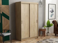 Meble Dla Dzieci|Meble Młodzieżowe></noscript>Meblohand Nowoczesna szafa przesuwna 100 cm NASTE dąb sonoma