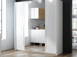 Szafy Otwierane|Szafy Młodzieżowe></noscript>Stolar Nowoczesna szafa z lustrem 210 cm do sypialni BRAND lawa