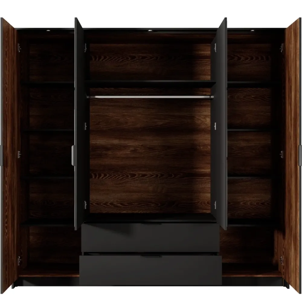 Zestawy Mebli Do Sypialni|Szafy Do Przedpokoju>LASKI Nowoczesna szafa z lustrem do sypialni MESSA