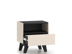 Meble Dla Dzieci|Szafki Nocne></noscript>ML Meble Nowoczesna szafka nocna 50 cm do sypialni FERIO cashmere