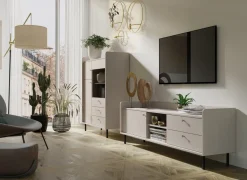 Zestawy Mebli Do Salonu|Szafki Nocne></noscript>MEBLAR Nowoczesna szafka nocna z szufladą 40 cm GAVIA