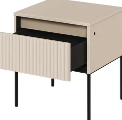 Szafki Nocne>lenart. Nowoczesna szafka nocna z ryflowanymi frontami TREND