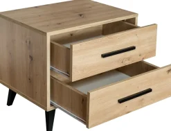 Meble Młodzieżowe|Szafki Nocne>Stolar Nowoczesna szafka nocna z szufladami 54 cm KODA dąb artisan
