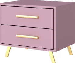 Meble Dla Dzieci|Szafki Nocne>Stolar Nowoczesna szafka nocna z szufladami 54 cm BILL śliwka śliwa