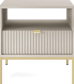 Meble Młodzieżowe|Szafki Nocne>PIASKI Nowoczesna szafka nocna z szufladą AVANTI cashmere kaszmir