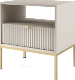 Meble Młodzieżowe|Szafki Nocne></noscript>PIASKI Nowoczesna szafka nocna z szufladą AVANTI cashmere kaszmir