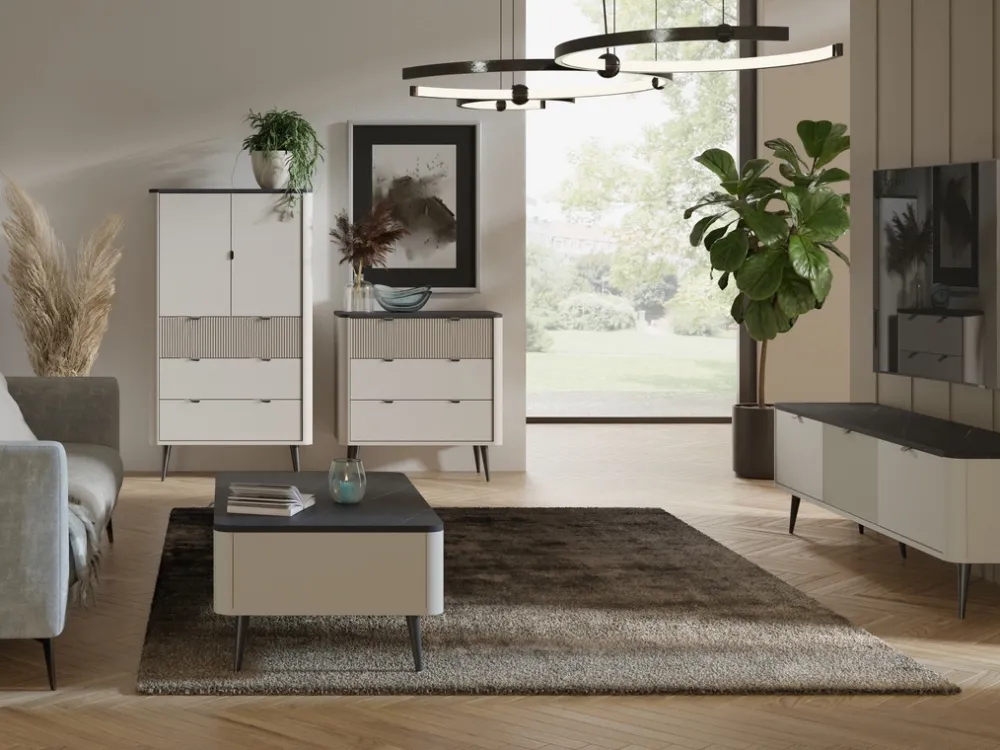 Szafki Rtv>JUREK Nowoczesna szafka pod telewizor z 160 cm do salonu MIREL