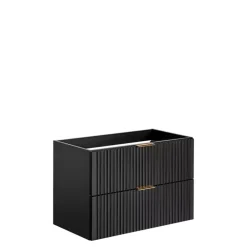 Meble Łazienkowe|Szafki Pod Umywalkę>COMAD Nowoczesna szafka pod umywalkę 80 cm czarna ADENILO czarny