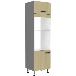 Meble Kuchenne>Lempert Nowoczesna szafka pod zabudowę piekarnika i mikrofali 60 cm SUNSHINE