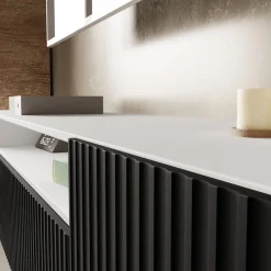 Szafki Rtv></noscript>Arton Nowoczesna szafka RTV 200 cm z półkami wisząca TAVIO