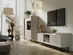 Zestawy Mebli Do Salonu|Szafki Rtv></noscript>MEBLAR Nowoczesna szafka RTV 170 cm GAVIA beż piaskowy