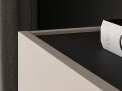 Zestawy Mebli Do Salonu|Szafki Rtv></noscript>ML Meble Nowoczesna szafka RTV 160 cm pod telewizor FERIO cashmere