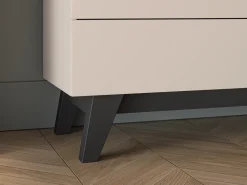 Zestawy Mebli Do Salonu|Szafki Rtv></noscript>ML Meble Nowoczesna szafka RTV 160 cm pod telewizor FERIO cashmere