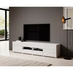 Zestawy Mebli Do Salonu|Szafki Rtv></noscript>Helvetia Nowoczesna szafka rtv 208 cm TENDER połysk biały