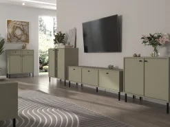 Zestawy Mebli Do Salonu|Szafki Rtv></noscript>Lempert Nowoczesna szafka RTV 180 cm z szufladą i drzwiami TOKEN