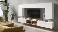 Zestawy Mebli Do Sypialni|Zestawy Mebli Do Salonu>GiB Meble Nowoczesna szafka RTV 100 cm połysk MODERN biały