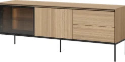 Zestawy Mebli Do Salonu|Szafki Rtv>lenart. Nowoczesna szafka RTV 167 cm do salonu z witryną VISSO