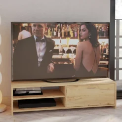 Zestawy Mebli Do Salonu|Szafki Rtv>INTER MEBLE Nowoczesna szafka rtv 120 cm CORTA do salonu dąb sonoma