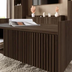 Zestawy Mebli Do Salonu|Szafki Rtv></noscript>JUREK Nowoczesna szafka RTV 150 cm ASPERO do salonu orzech