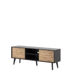 Szafki Rtv></noscript>PIASKI Nowoczesna szafka RTV 150cm dąb artisan VITERBO