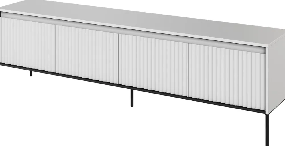 Zestawy Mebli Do Salonu|Szafki Rtv>lenart. Nowoczesna szafka RTV z frezowanymi frontami 193 cm TREND