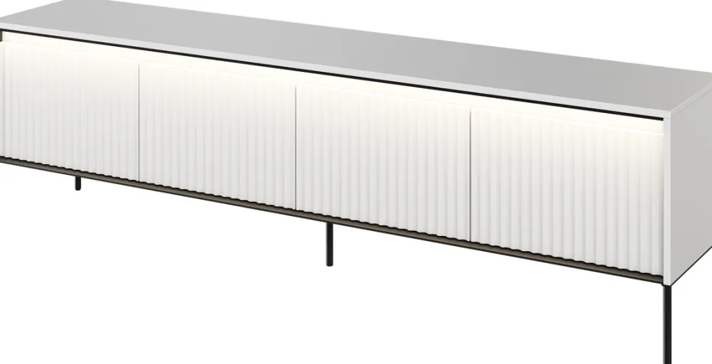 Zestawy Mebli Do Salonu|Szafki Rtv>lenart. Nowoczesna szafka RTV z frezowanymi frontami 193 cm TREND