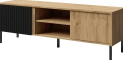 Zestawy Mebli Do Salonu|Szafki Rtv>JUREK Nowoczesna szafka RTV z lamelami 150 cm MALEZJA