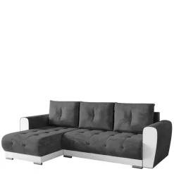Meble Dla Dzieci|Meble Młodzieżowe>BROMARKT Nowoczesna szara kanapa rogowa do salonu DOMI funkcja spania