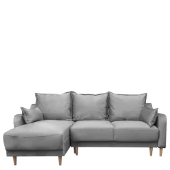 Meble Dla Dzieci|Narożniki>MEBAS Nowoczesna szara rogówka z funkcją spania FESTA pojemnik