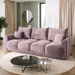 Kanapy I Sofy|Zestawy Mebli Do Przedpokoju>BROMARKT Nowoczesna szara sofa do salonu NUBES monolith