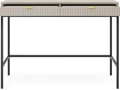 Biurka|Toaletki I Konsole>PIASKI Nowoczesna toaletka z szufladami AVANTI cashmere kaszmir