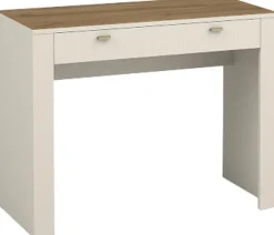 Zestawy Mebli Do Sypialni|Toaletki I Konsole>DOLMAR Nowoczesna toaletka z szufladami 102 cm MISTY cashmere kaszmir