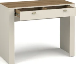 Zestawy Mebli Do Sypialni|Toaletki I Konsole>DOLMAR Nowoczesna toaletka z szufladami 102 cm MISTY cashmere kaszmir