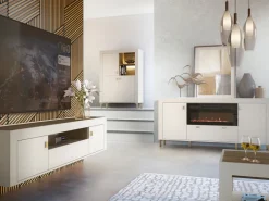 Zestawy Mebli Do Sypialni|Toaletki I Konsole></noscript>DOLMAR Nowoczesna toaletka z szufladami 102 cm MISTY cashmere kaszmir