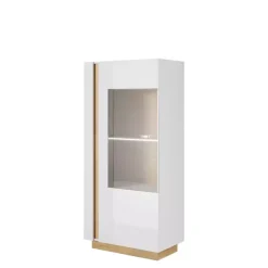 Zestawy Mebli Do Salonu|Witryny>LASKI Nowoczesna witryna do salonu 72 cm LINDA