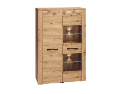 Zestawy Mebli Do Salonu|Witryny>ML Meble Nowoczesna witryna do salonu 92 cm ARTIS cichy domyk dąb artisan