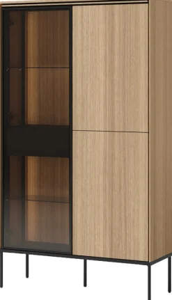 Zestawy Mebli Do Salonu|Witryny>lenart. Nowoczesna witryna na książki do salonu 90 cm VISSO