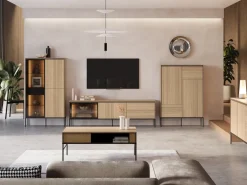 Zestawy Mebli Do Salonu|Witryny></noscript>lenart. Nowoczesna witryna na książki do salonu 90 cm VISSO