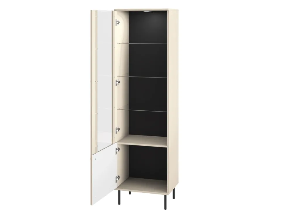 Zestawy Mebli Do Salonu|Witryny>ML Meble Nowoczesna witryna wysoka do salonu SOPHIE cashmere