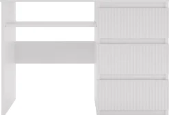 Biurka>MARIDEX Nowoczesne białe biurko z szufladami 110 cm CRAFTON biały