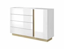 Zestawy Mebli Do Sypialni>LASKI Nowoczesne białe meble do sypialni LINDA