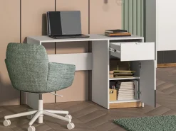 Biurka|Zestawy Mebli Młodzieżowych></noscript>ML Meble Nowoczesne biurko młodzieżowe 120 cm białe TORINO