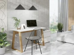 Biurka>MARIDEX Nowoczesne biurko z metalowymi nogami 130 cm CRAFTON