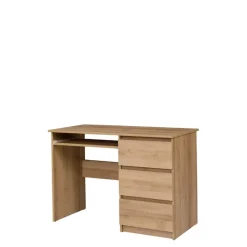 Biurka|Zestawy Mebli Młodzieżowych>MARIDEX Nowoczesne biurko z podstawką pod klawiaturę COSTA dąb riviera
