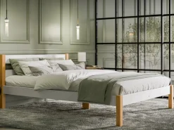 Łóżka Dziecięce|Łóżka Ze Stelażem>DOLMAR Nowoczesne drewniane łóżko 120x200 cm ze stelażem IVALO