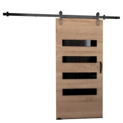 Drzwi Przesuwne>przesuwne.com Nowoczesne drzwi przesuwne do garderoby 80 cm CRISTO dąb sonoma