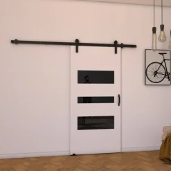 Drzwi Przesuwne>przesuwne.com Nowoczesne drzwi przesuwne do pokoju 80 cm białe VASTO biały