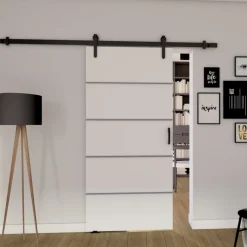 Drzwi Przesuwne>przesuwne.com Nowoczesne drzwi przesuwne 70 cm do garderoby SEFAL białe biały